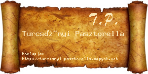 Turcsányi Pasztorella névjegykártya
